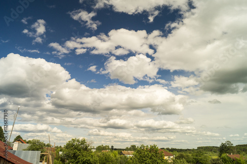 Landscape with beautiful sky