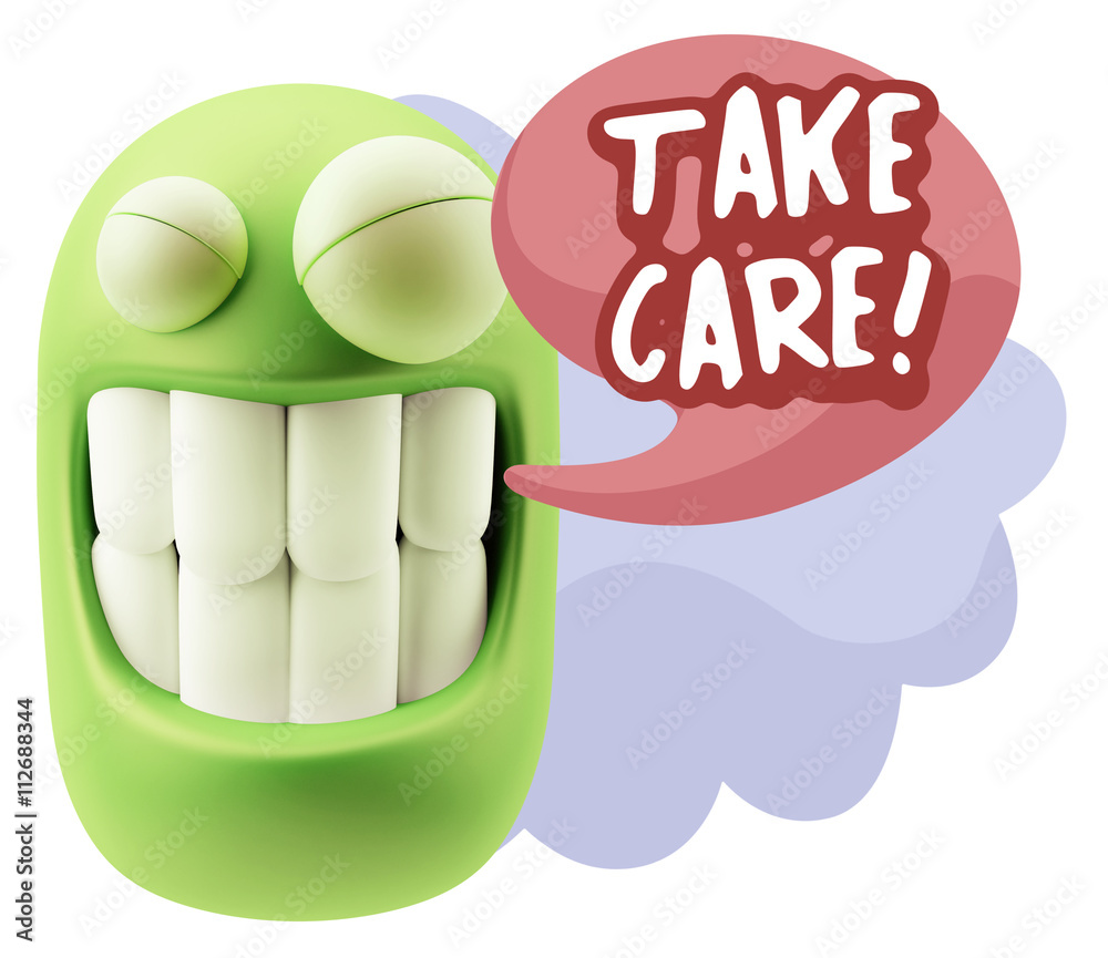 3d Illustration Laughing Character Emoji Expression saying Take 3d Illustration Laughing Character Emoji Expression saying Take