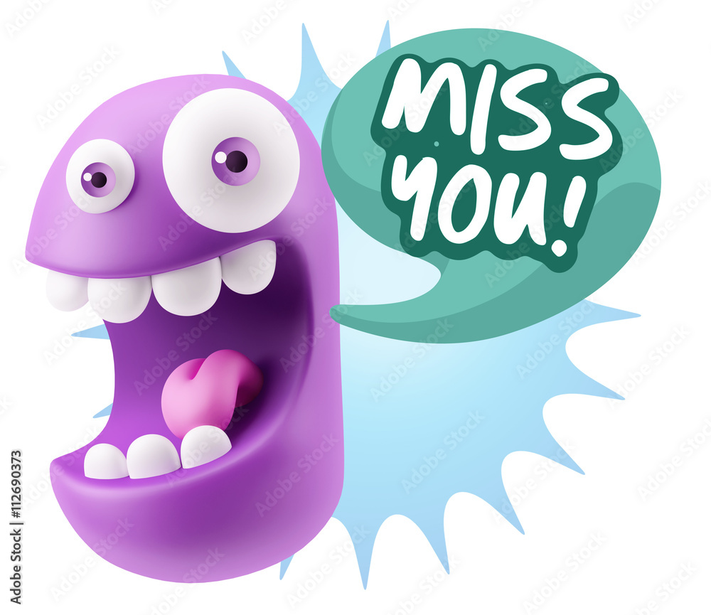 3d Illustration Laughing Character Emoji Expression saying Miss 3d Illustration Laughing Character Emoji Expression saying Miss