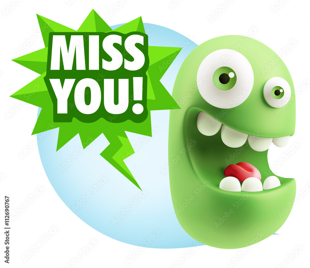3d Illustration Laughing Character Emoji Expression saying Miss 3d Illustration Laughing Character Emoji Expression saying Miss