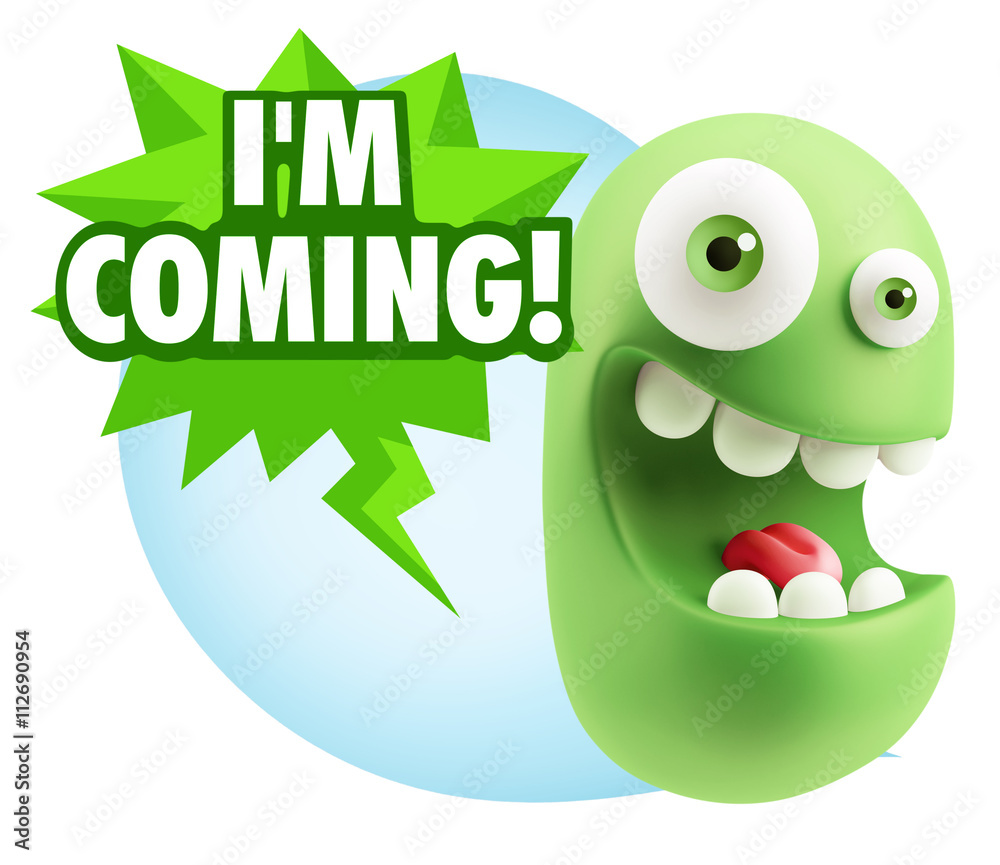 3d Illustration Laughing Character Emoji Expression saying I'm C 3d Illustration Laughing Character Emoji Expression saying I'm C