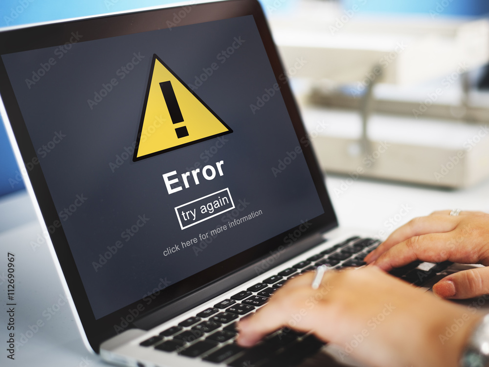 Error Mistake Online Reminder Beware Alert Concept Error Mistake Online Reminder Beware Alert Concept