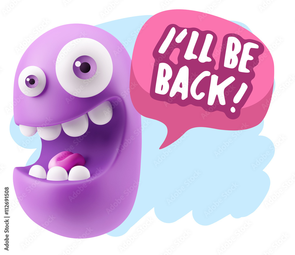 3d Illustration Laughing Character Emoji Expression saying I'll 3d Illustration Laughing Character Emoji Expression saying I'll