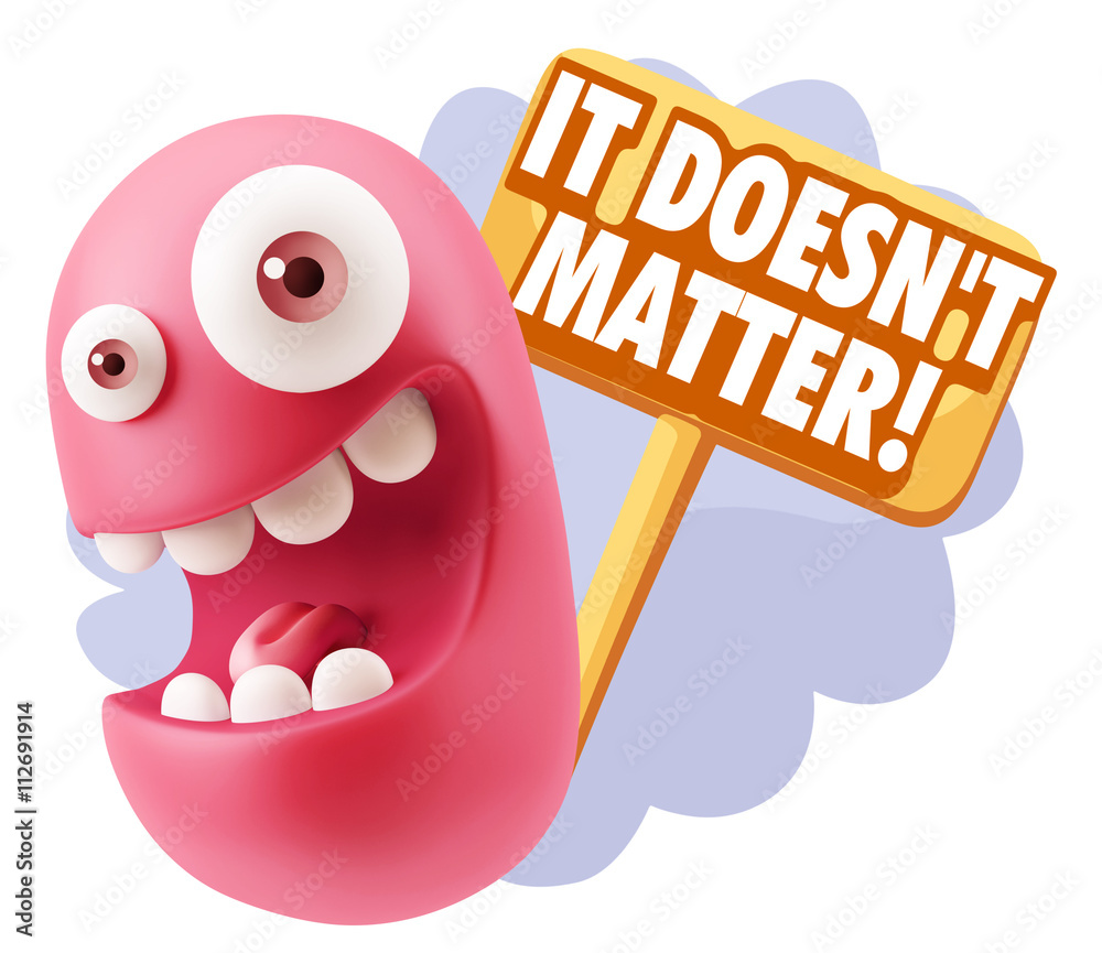 3d Rendering Smile Character Emoticon Expression saying It Doesn 3d Rendering Smile Character Emoticon Expression saying It Doesn