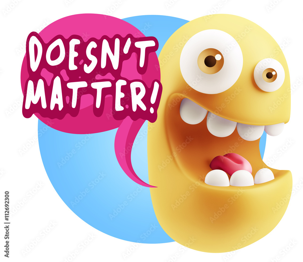 3d Rendering Smile Character Emoticon Expression saying It Doesn 3d Rendering Smile Character Emoticon Expression saying It Doesn