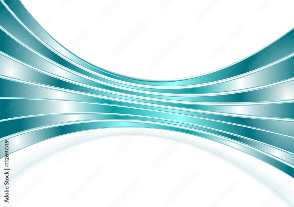 Naklejka premium Abstract curved smooth stripes vector background