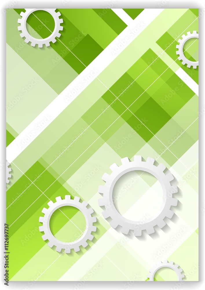 Abstract hi-tech minimal background with gears Abstract hi-tech minimal background with gears