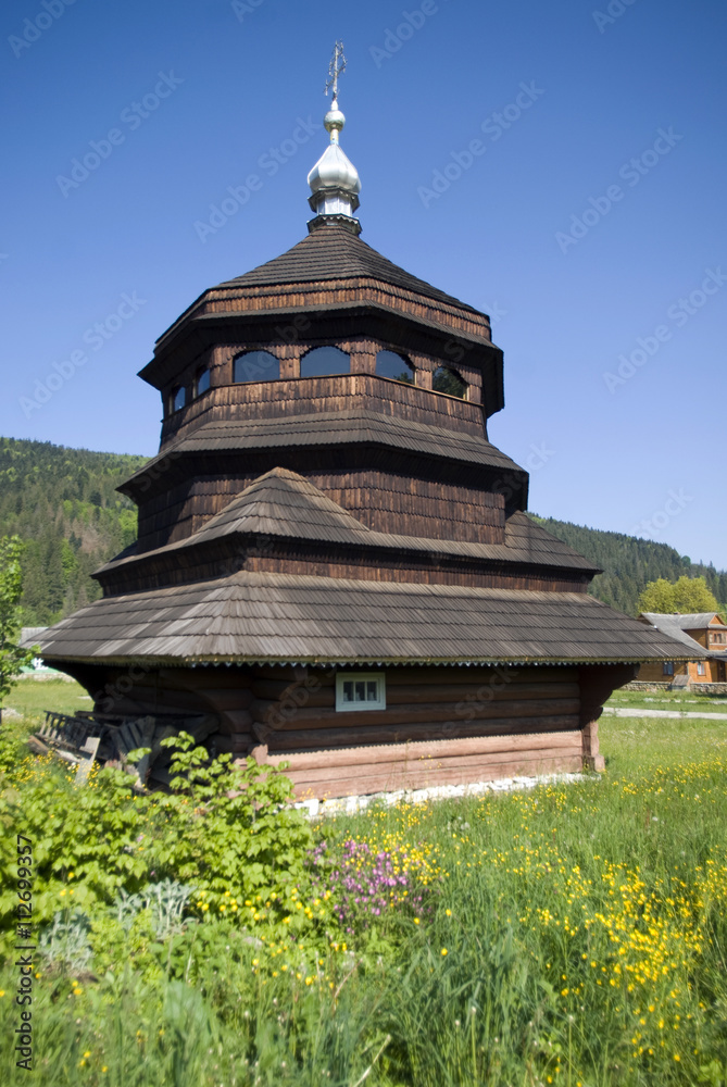 Old wooden orthodox church, Ukraine
