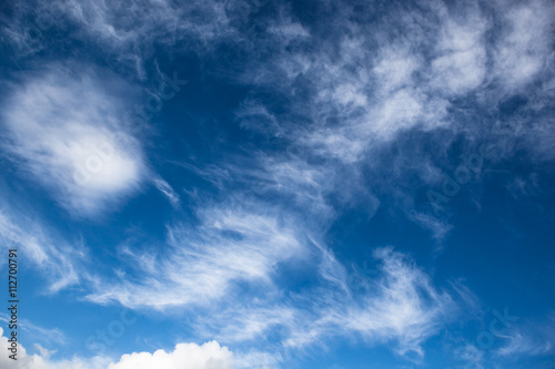 Blue sky and clouds