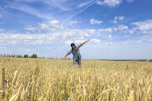 aviator in the field