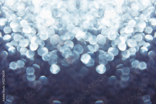 Abstract blurred background. White and deep blue background. Bokeh.