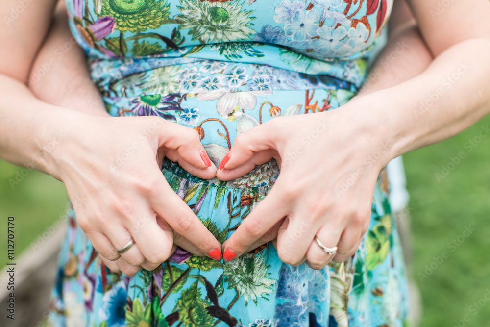 pregnant woman waiting for miracle with husband pregnant woman waiting for miracle with husband