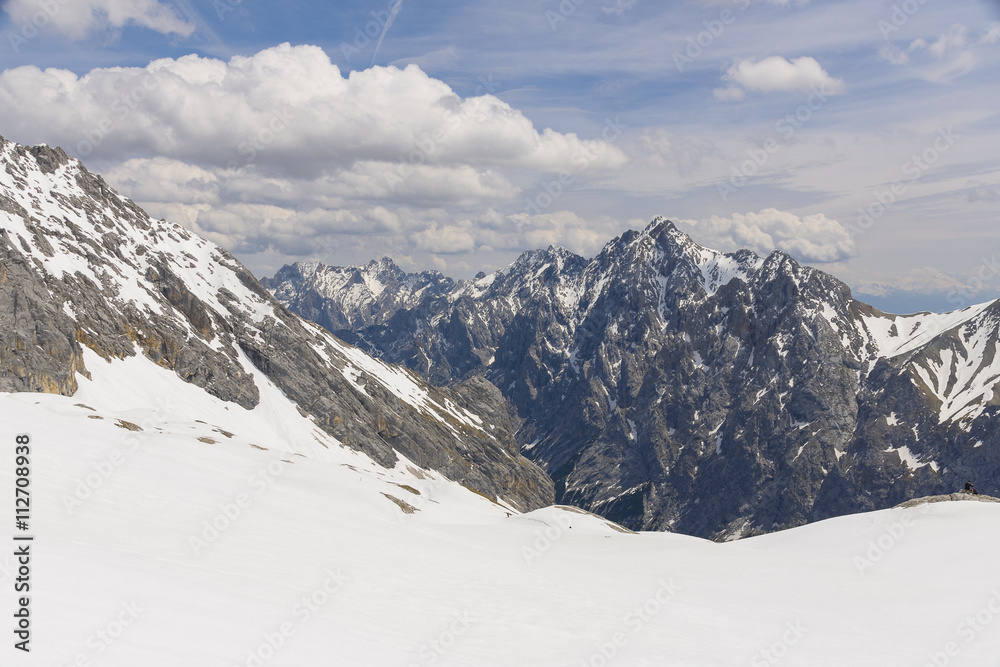 Zugspitze Besteigung Alpen Winter