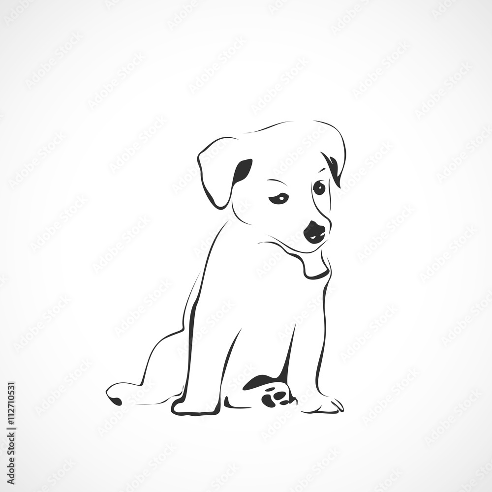 silhouette chiot silhouette chiot