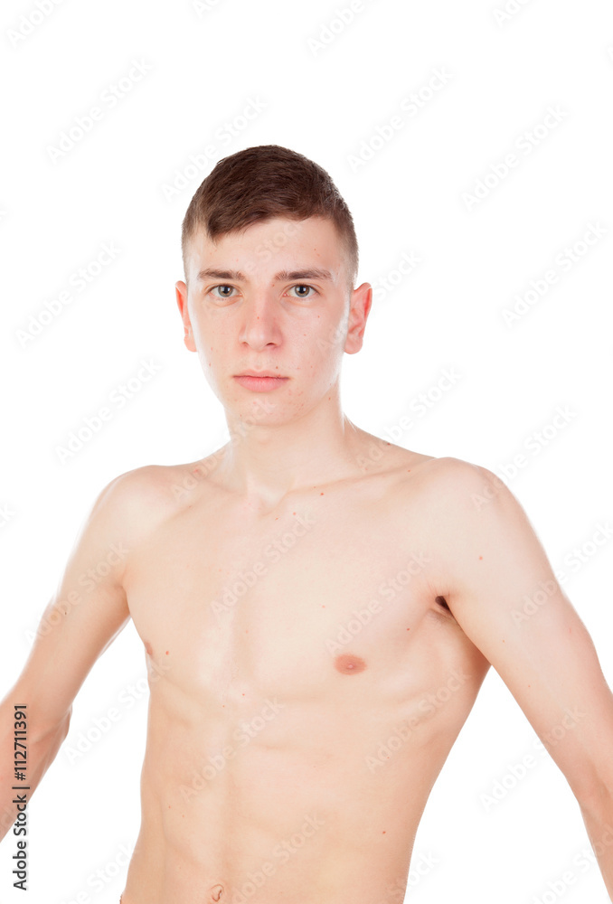 thin and wiry guy with naked torso thin and wiry guy with naked torso