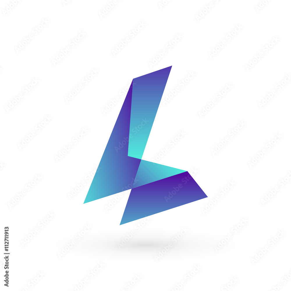 Abstract Poly Letter L Logo Abstract Poly Letter L Logo