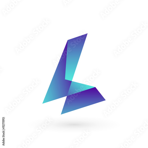 Free Download Abstract Poly Letter L Logo - GFXLoad