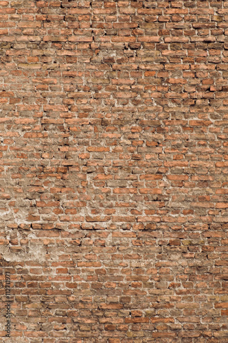 Old brick wall background, vertical