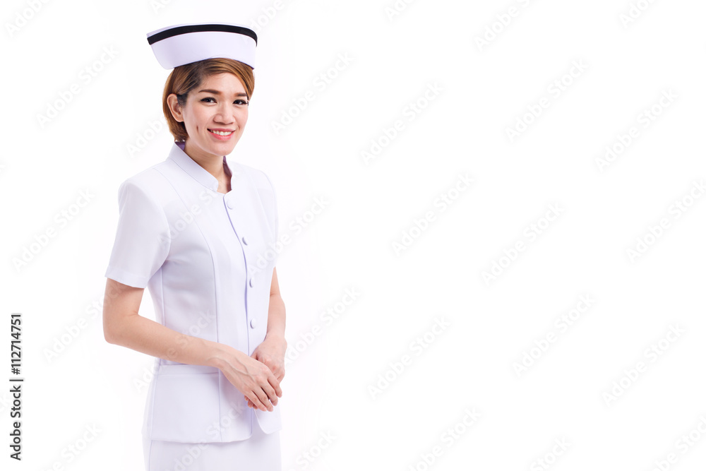 female asian nurse isolated, studio isolated of woman model female asian nurse isolated, studio isolated of woman model