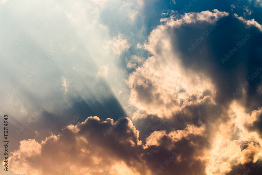 colorful dramatic sky with cloud at sunset colorful dramatic sky with cloud at sunset