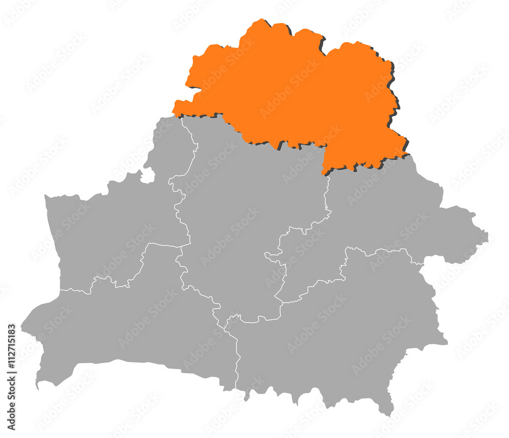 Map - Belarus, Vitebsk