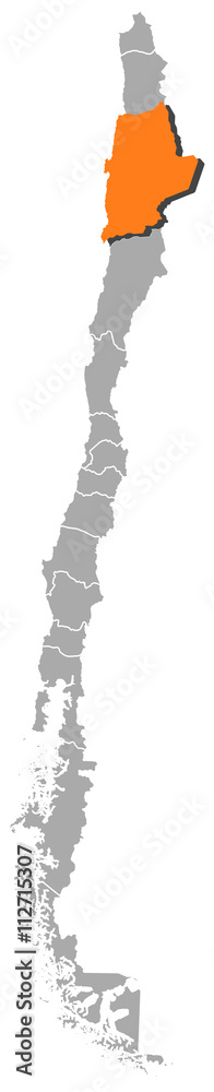 Map - Chile, Antofagasta