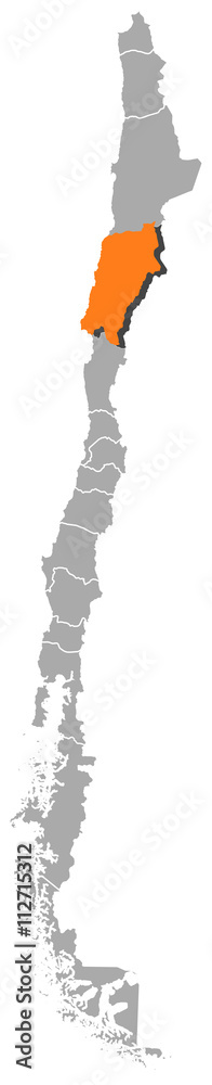 Map - Chile, Atacama