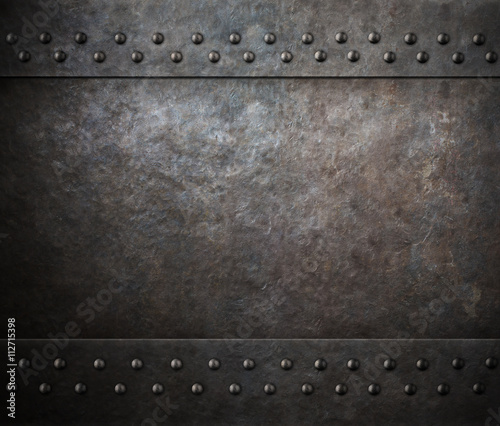 rust steel metal texture with rivets 3d illustration