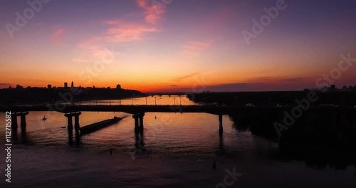 Wallpaper Mural footage of Kiev Pechersk Lavra, Patona Bridge on the Dnieper river, Mother Motherland, lights of urban Kiev at evening. Ukraine, Eastern Europe, romantic.
sunset in a big city Torontodigital.ca