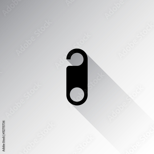 The Door Hanger icon. Vector illustration