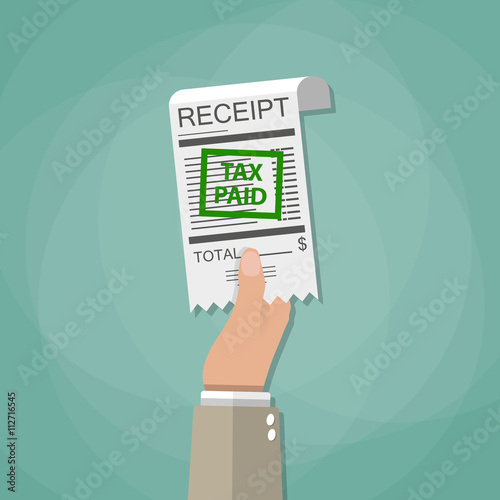 paying taxes concept