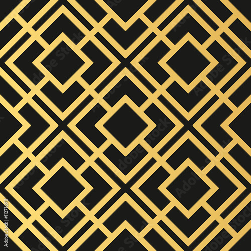 Art Deco seamless vintage wallpaper pattern. Geometric decorativ