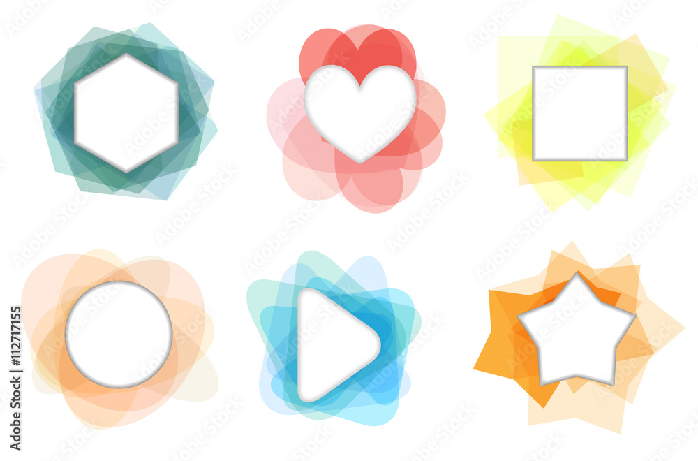Set of abstract frames for your design Set of abstract frames for your design
