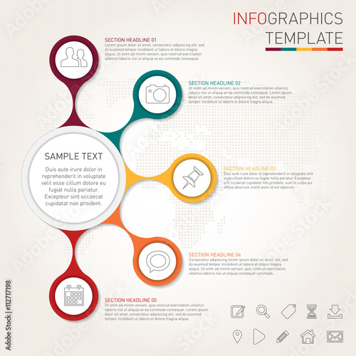 Infographics template for your design