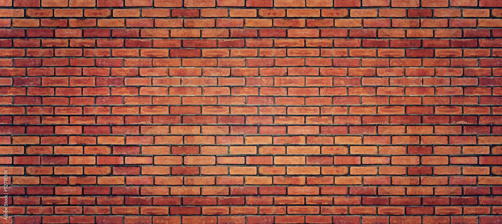 Red brick wall texture for background