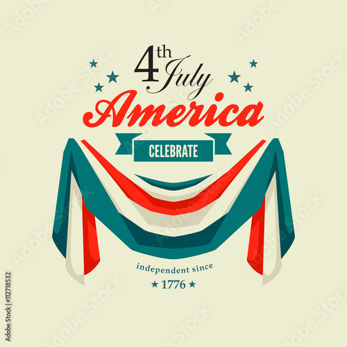 4th July Independence Day card