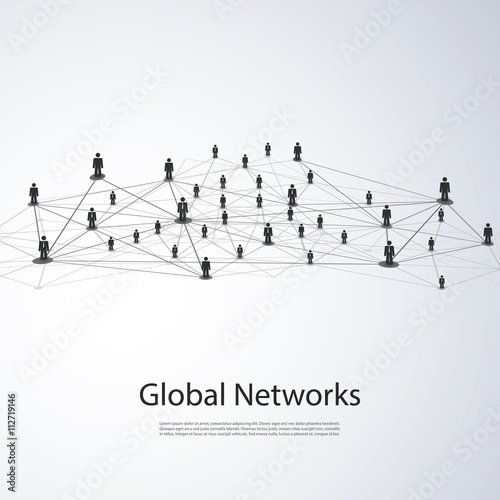 Networks - Business Connections - Social Media Concept Design