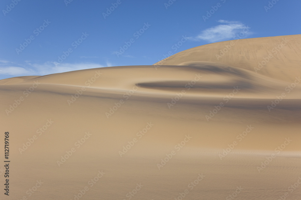 Sand dune in the Namib Desert near Swakopmund