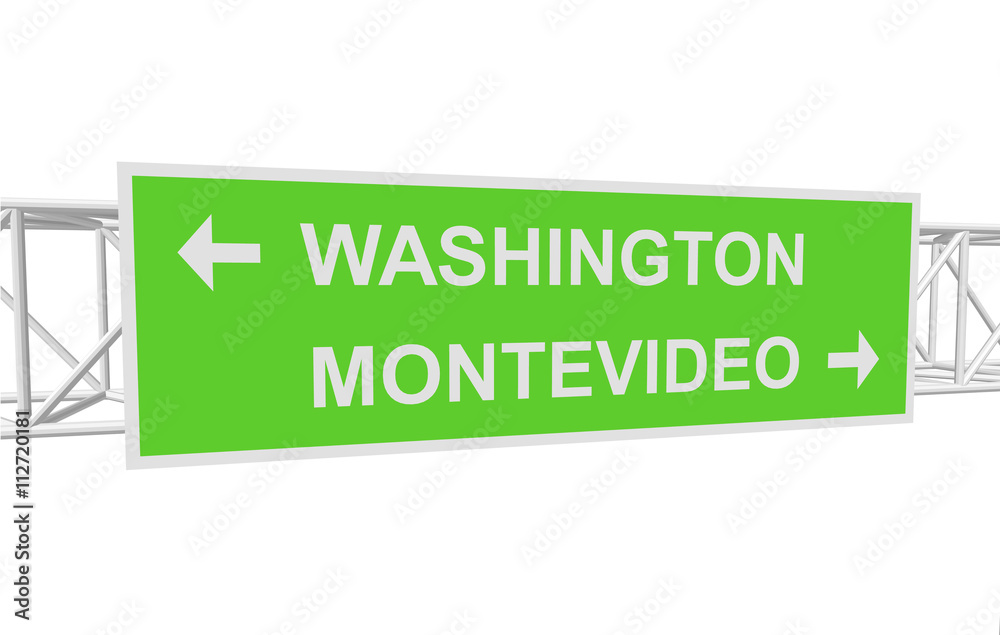 three-dimensional illustration of a road sign with directions three-dimensional illustration of a road sign with directions