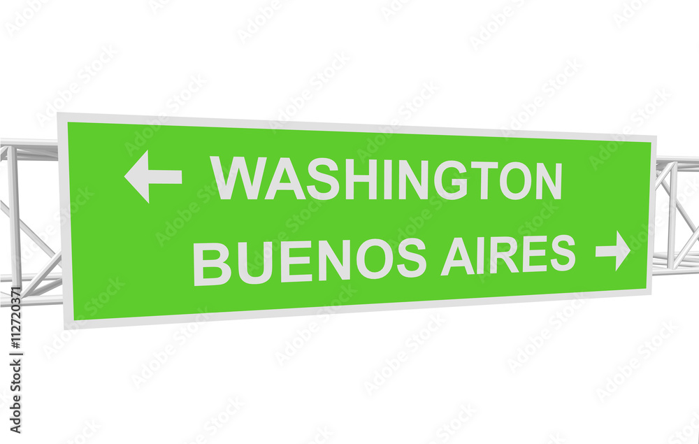 three-dimensional illustration of a road sign with directions three-dimensional illustration of a road sign with directions