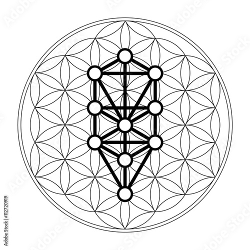 Flower of life, 10 Sephirot, Tree of life, Kabbalah