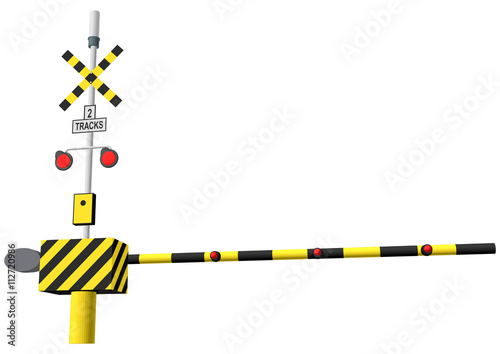 three-dimensional illustration of a road sign with directions