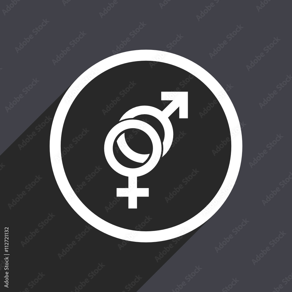 Flat design gray web vector lgbt icon Flat design gray web vector lgbt icon