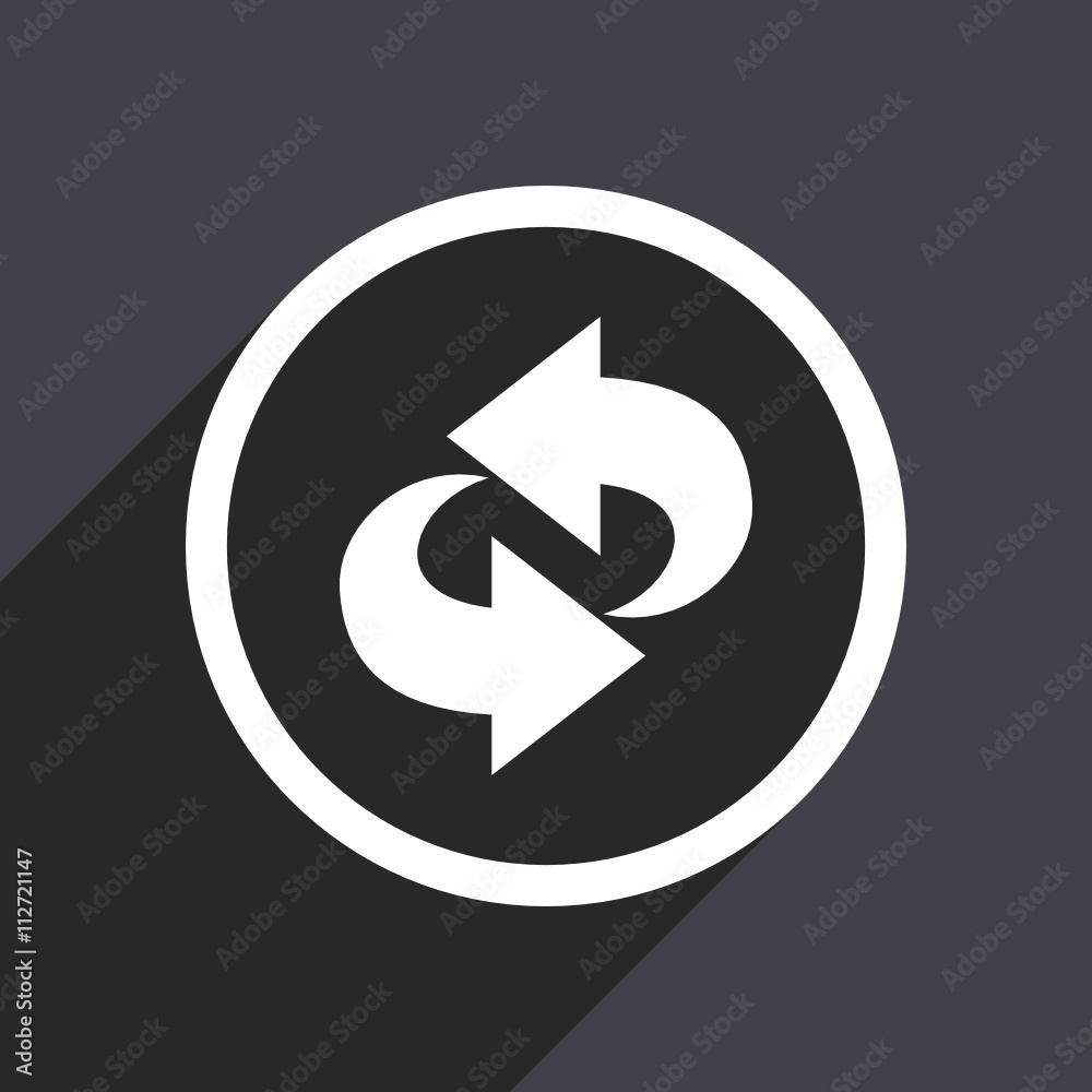Flat design gray web arrow vector icon Flat design gray web arrow vector icon