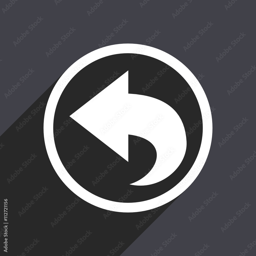 Flat design gray web arrow vector icon Flat design gray web arrow vector icon