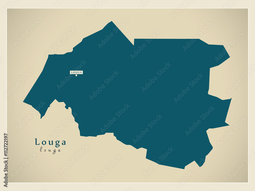 Modern Map - Louga SN