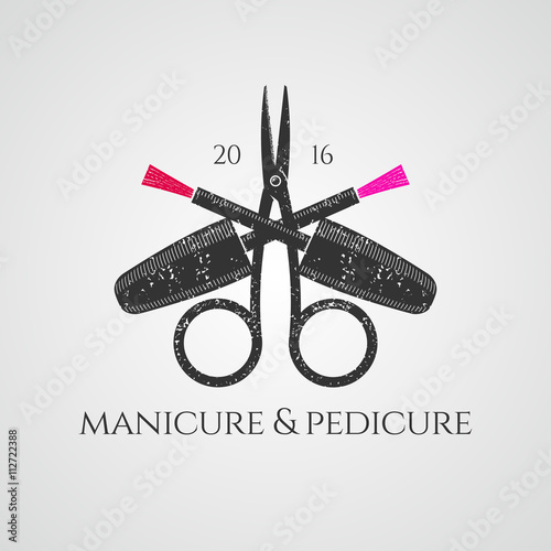 Manicure vector logo