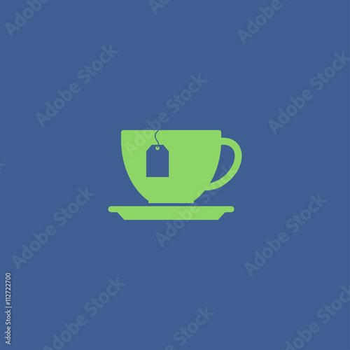 cup with tea bag icon