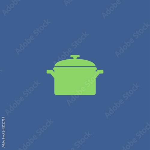 Saucepan icon. Vector illustration.