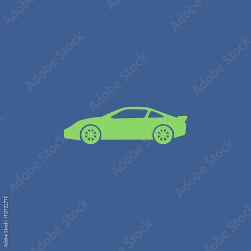 Car icon. Flat design style